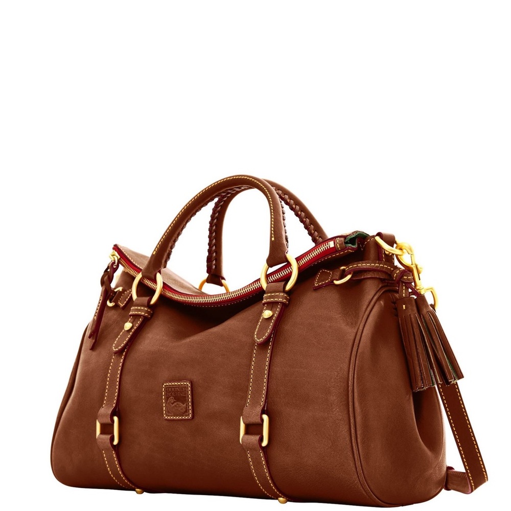 Dooney and Bourke dark brown leather satchel